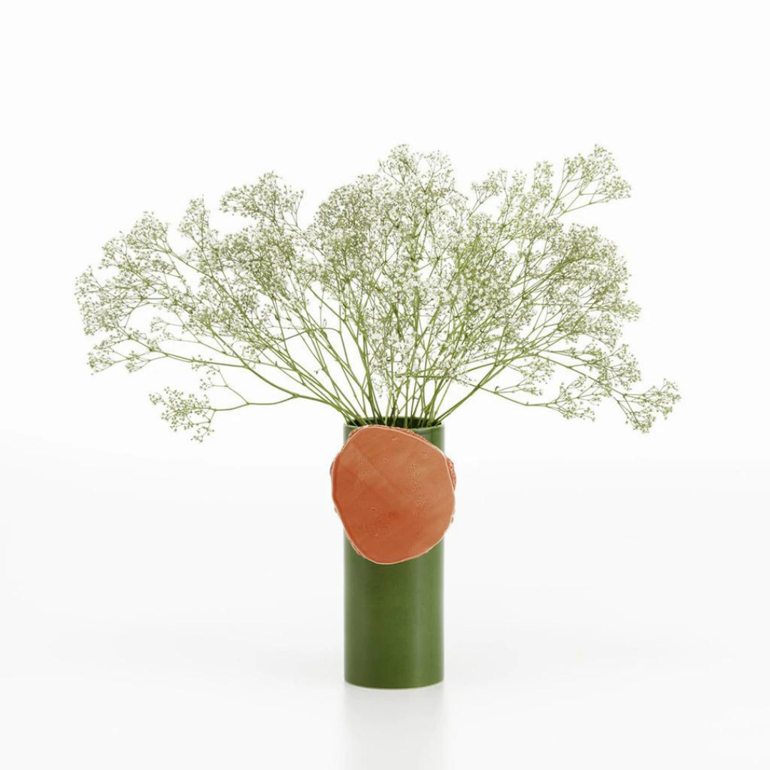 Vase découpage disque