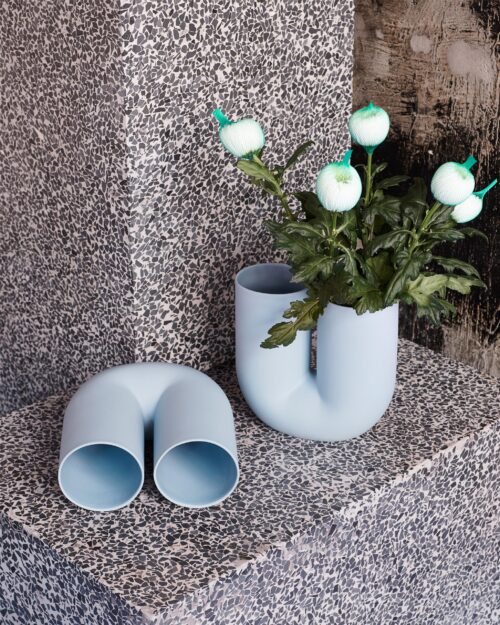 Kink vase bleu muuto