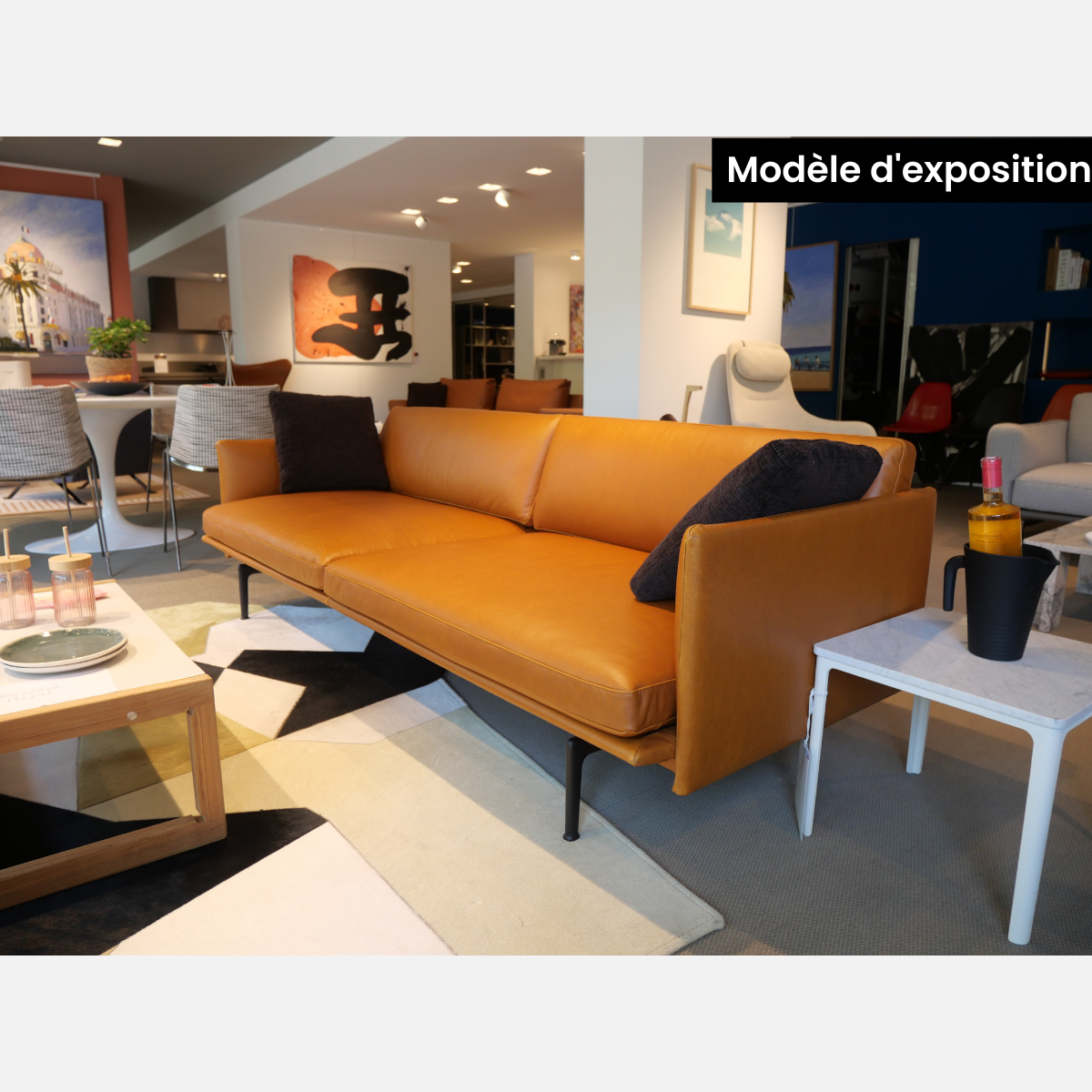 Modèle d'exposition du canapé outline à Nice
