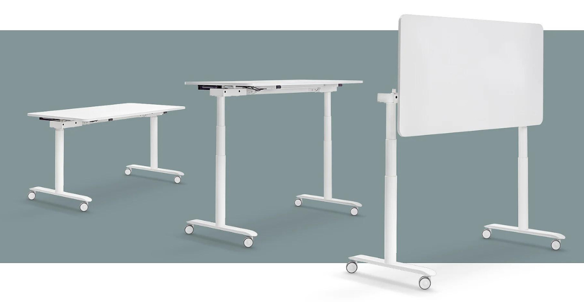 Bureau mobile et modulaire en tableau blanc