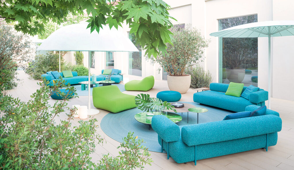 Paola Lenti couleur et matière outdoor